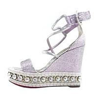 クリスチャンルブタン CHOCAZEPPA ウェッジソール ビジュー ストラップ レディース サンダル 画像