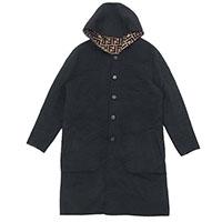 フェンディ FFロゴ リバーシブル フード コート 画像