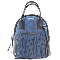 ミュウミュウ DENIM MATELASSE デニム マテラッセ リュック 5BZ016 画像