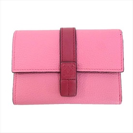 ロエベ バーティカル ウォレット 124.12.S86 ピンク系 画像