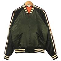 グッチ 18AW リバーシブル アセテート ボンバー ジャケット カーキ系 522613 Z791A 画像