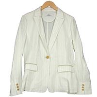 モラビト MORABITO BLANC モラビト ブラン ストライプ リネン レディース ジャケット 2171-31501 画像