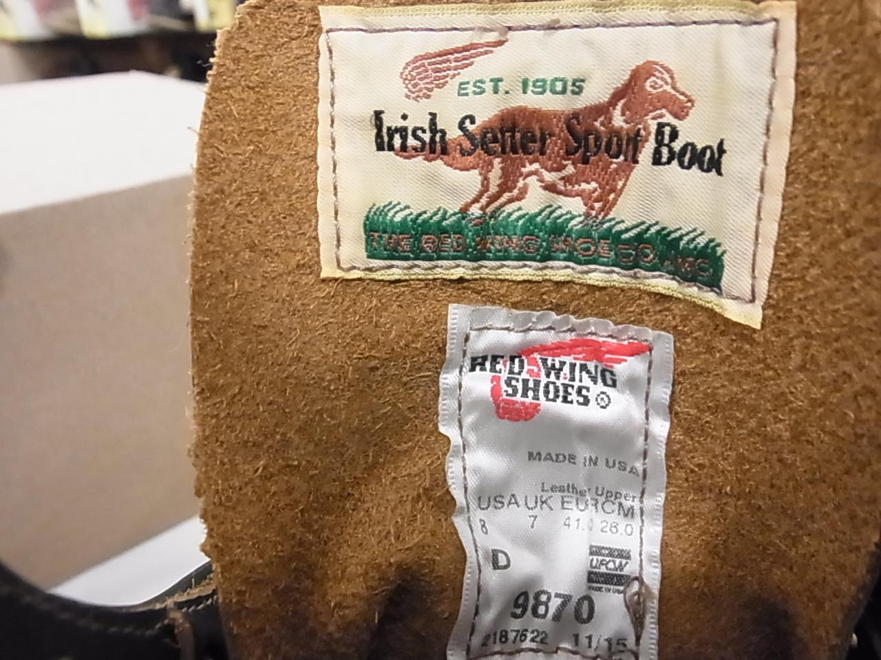 レッドウィング タグ 写真