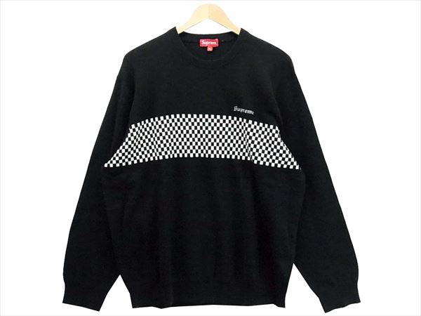 シュプリーム Nan Goldin Nan as a dominatrix Tee 18ss Tシャツ ¥9,980 シュプリーム Checkered Panel Crewneck Sweater チェッカー セーター ニット