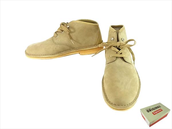 SUPREME シュプリーム × Clarks クラークス 30014 SUPREMETAN DESERT CHUKKA チャッカブーツ