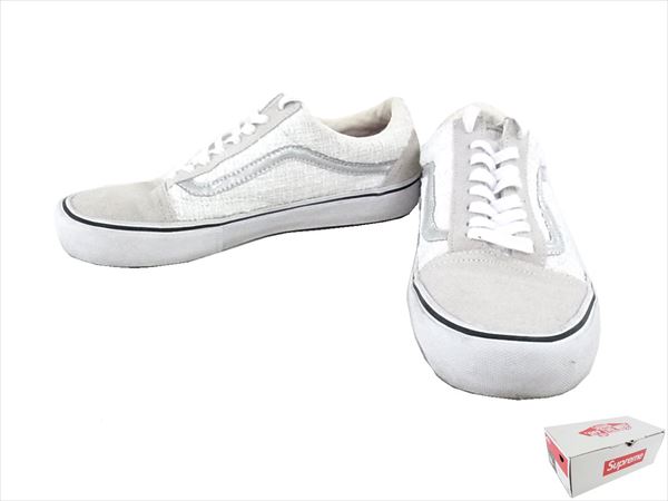 シュプリーム ×VANS OLD SKOOL PRO スニーカー