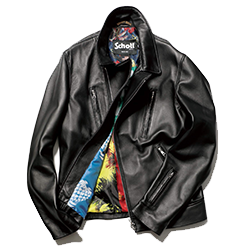 ソフネット ×SCHOTT ライダースジャケット 画像