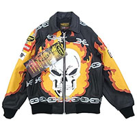 シュプリーム × バンソン ゴーストライダー レザージャケット画像
