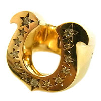 テンダーロイン T-H.S RING STONE ホースシュー 8K ダイヤ リング ゴールド 13号画像