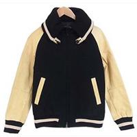 ナンバーナイン 復刻 袖レザー メルトン ドンキー ウール スタジャン 画像