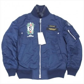 アンダーカバー サカイ 20-02444M 20SS イリバーシブル グラフィック プリント MA-1 ブルゾン ジャケット 画像