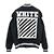オフホワイト BRUSHED DIAGONALS VARSITY 画像