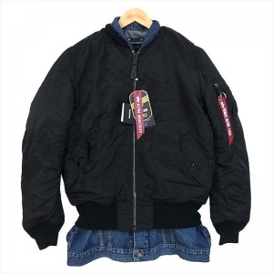 × マインデニム 19AW FAKE LAYERED ALPHA MA-1ジャケット 画像