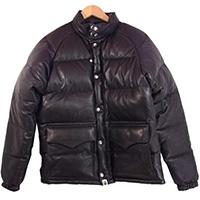 エイプ LEATHER CLASSIC DOWN JACKET 1F70141005 画像