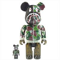 エイプ CLEAR CAMO BE@RBRICK 100% & 400% ベアブリック 画像