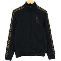 ロエン スワロフスキー スカル レオパード ライン トラック ジャケット ジャージ 画像