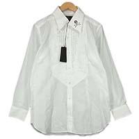 ロエン 72066007 スワロフスキー スカル ドレス 長袖シャツ ホワイト系 画像