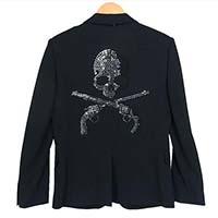 ロアー × マスターマインド MASTERMIND JAPAN スワロ スカル 二丁拳銃 テーラードジャケット 画像