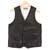 キャリー LEATHER VEST カウハイド レザー ベスト ジレ カウ 黒 画像