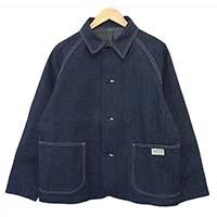 アットラスト US NAVY 677J デニム カバーオール ジャケット インディゴブルー系 画像