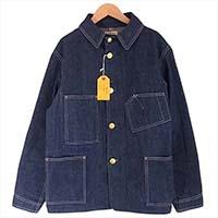 アットラスト LOT650 DENIM COVERALL インディゴ デニム カバーオール ジャケット インディゴブルー系 画像