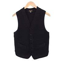 アットラスト KNIT VEST ウール ニット ベスト ジレ ブラウン系 画像