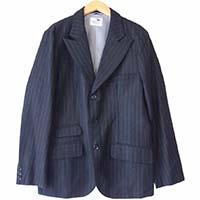 ギャングスタービル ストライプ スーツ セットアップ ブラック系 画像