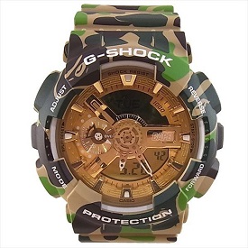 エイプ × ジーショック G-SHOCK GA-110 25TH ANNIVERSARY EXCLUSIVE MODEL クオーツ 腕時計 ウォッチ 画像