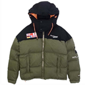 レディメイド 18AW フラッグワッペン 再構築 DOWN JACKET画像