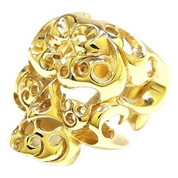 テンダーロイン T-SKULL RING 8K ボルネオスカルリング画像