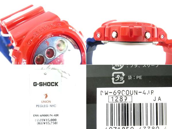 ジーショックどこよりも高く買取ます！UNION/PEGLEG NYC/DW-6900UN-4JR人気アイテムの為高額査定金額提示中！