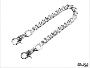 2クリップクラシックリンクウォレットチェーンショート