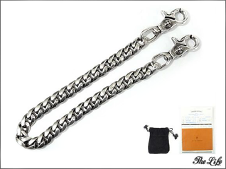  2クリップクラシックリンクウォレットチェーンロング