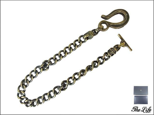 GOLD KIDゴールドキッド スカルウォレットチェーン50cm/外箱付属