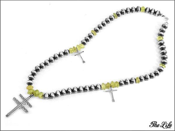 Mike Bird Romeroコインシルバーネックレス#77cm/ペンダント/アンティークビーズ/マイクバードロメロ/インディアンジュエリー