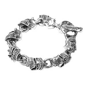 スターリンギア フルデビル スカルブレスレット画像