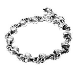 クレイジーピッグ MED SKULLS BRACELET画像