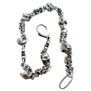 クレイジーピッグ スカルリンク ウォレットチェーン画像