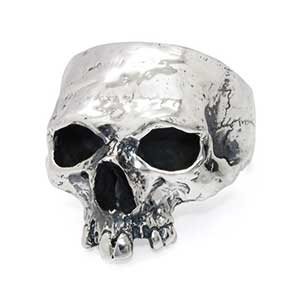 クレイジーピッグ ラージプレーン スカルバングル画像