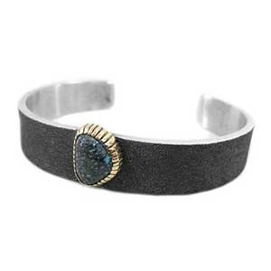 ハワードネルソン 14K付き ランダーブルー ターコイズ バングル画像