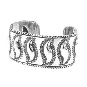 ラリースミス EDGE LINE LEAF BANGLE画像