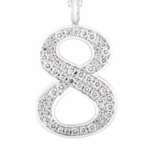 アイファニー ダイヤモンドナンバー ペンダントヘッド画像