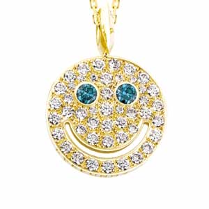 アイファニー ダイヤモンド スマイル ブルーアイズ 18KYG画像