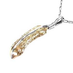 ビッグハンド K18 フェザー ネックレス画像
