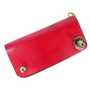 ゴールドキッド スカルロングウォレット画像