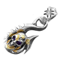 ビルウォールレザー カスタムペンダント フィッシュフック画像