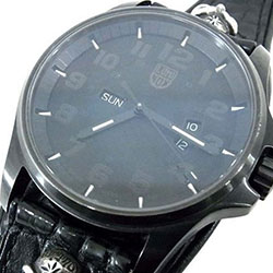 ビルウォールレザー × LUMINOX アリゲーターウォッチ画像