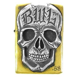 ビルウォールレザー NEW SKULL ZIPPO BRASS画像