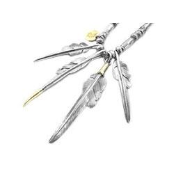 ラリースミス 先金 イーグルヘッド カゼキリフェザー カスタム ネックレス 画像