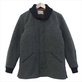 ウルフズヘッド × ワコマリア メルトンウール カークラブ ジャケット グレー系 画像